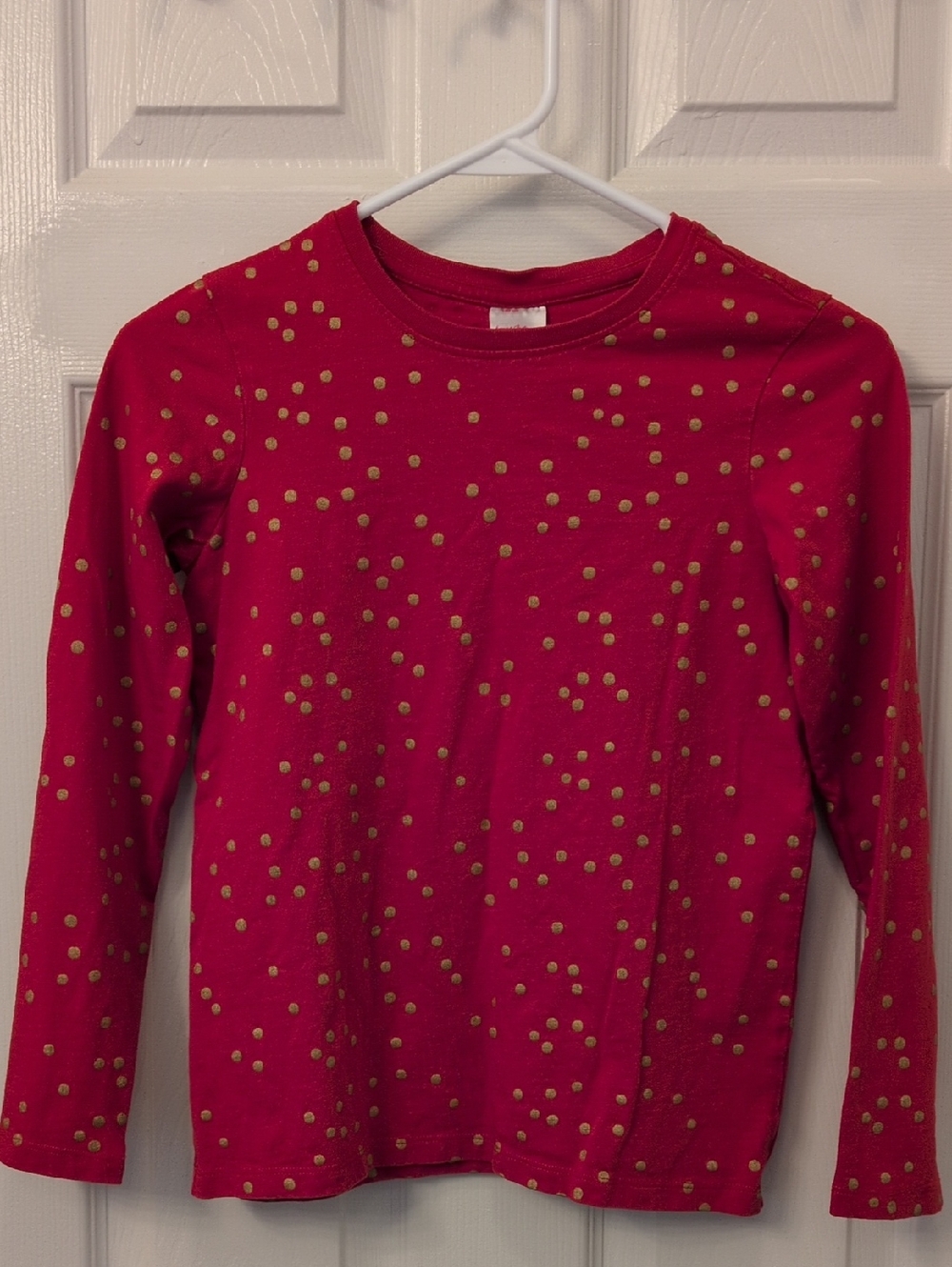 Hanna Andersson Girls Polka Dot Shirt Size 10